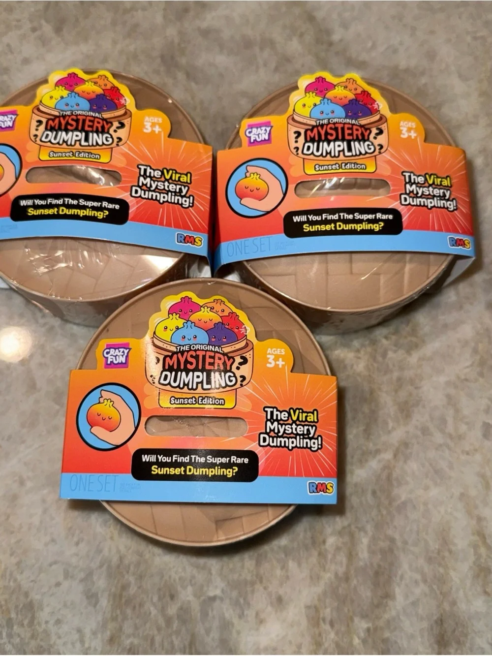 Set of 3 The Original Mystery Dumpling - Sunset Edition (Tan)